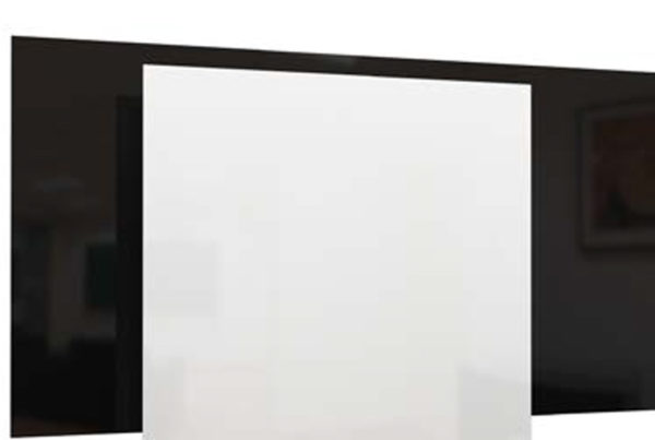 pannelli radianti infrarossi in vetro bianco e nero